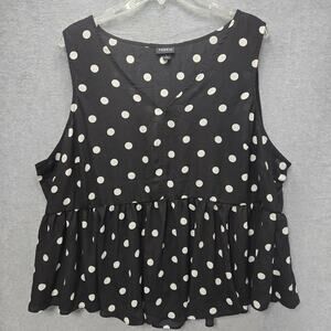 Torrid Peplum Georgette Midi Tank Size 3X
